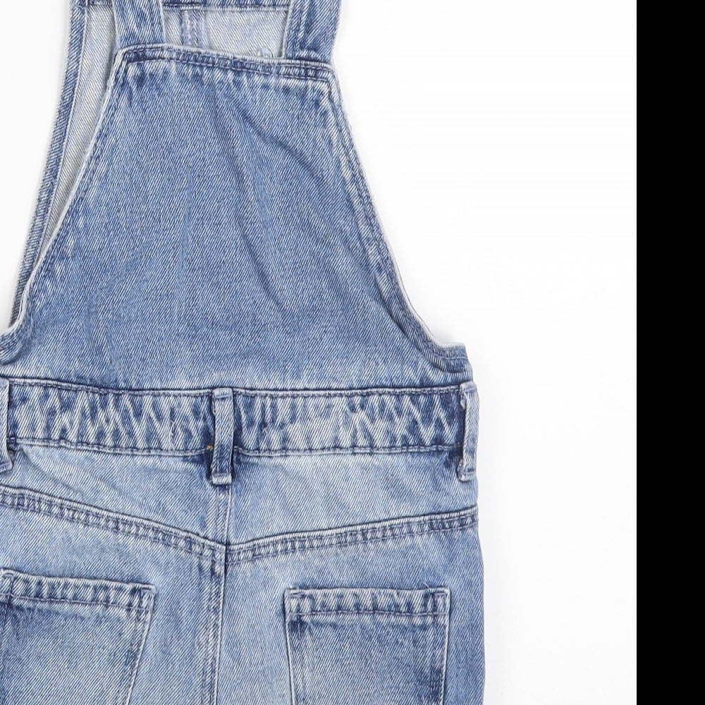 Denim & Co. Girls Blue   Dungaree One-Piece Size 5-6 Years