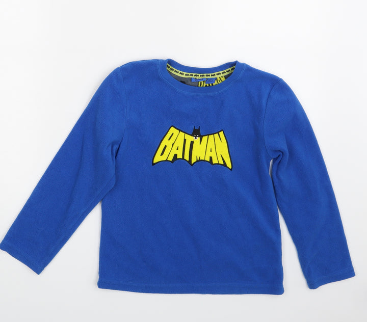 Batman Boys Blue   Basic T-Shirt Size 7-8 Years