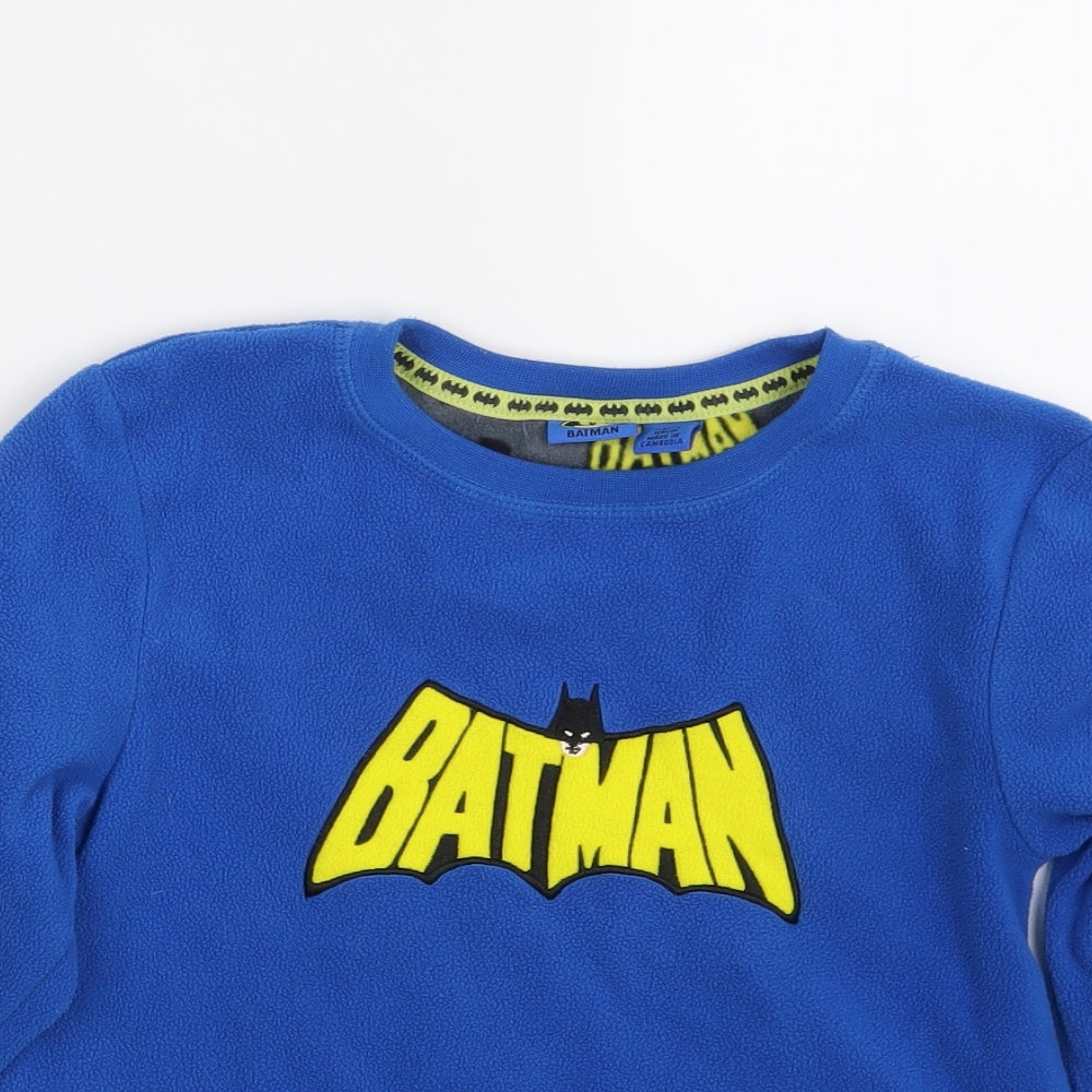 Batman Boys Blue   Basic T-Shirt Size 7-8 Years