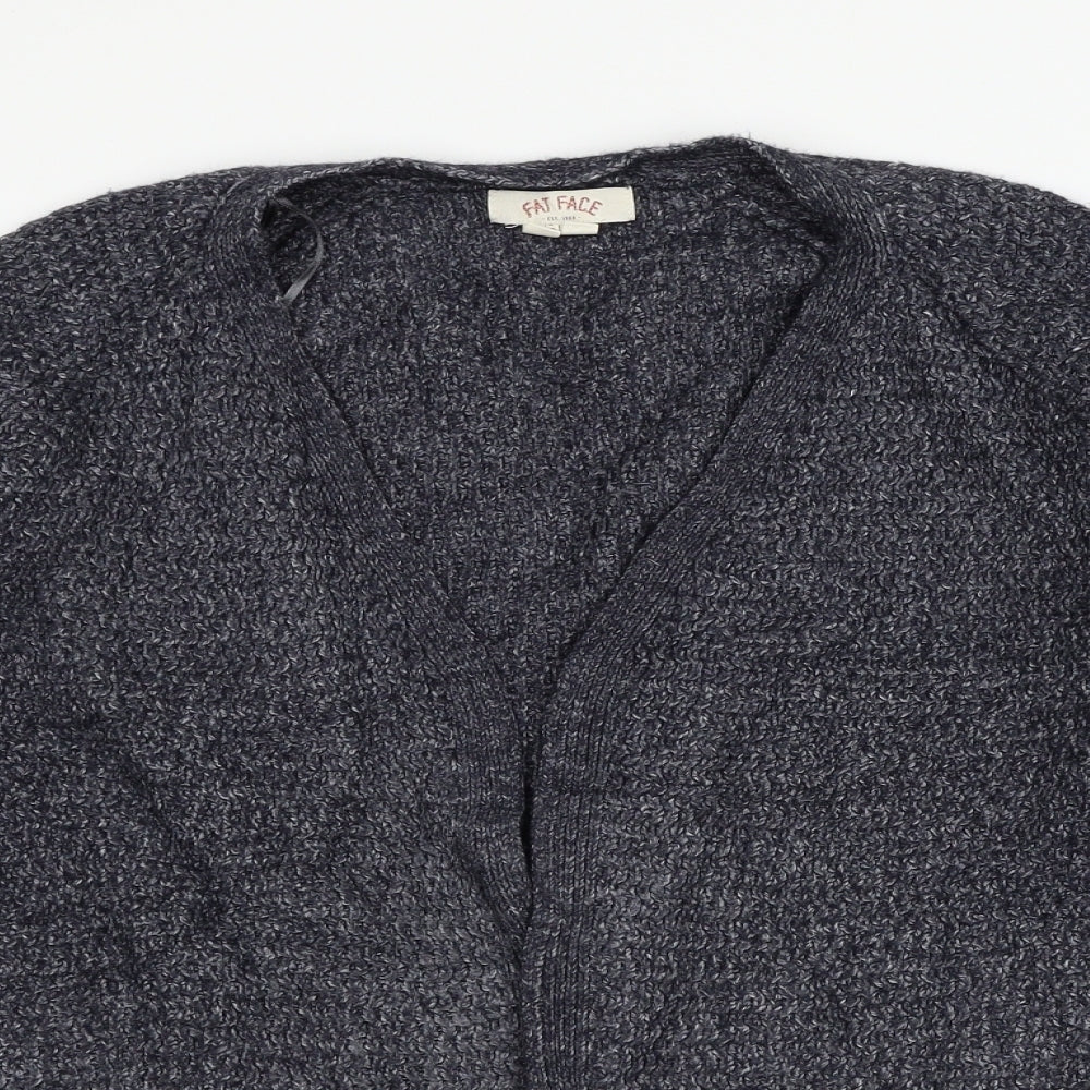Fat Face Womens Blue  Knit Cardigan Jumper Size 14