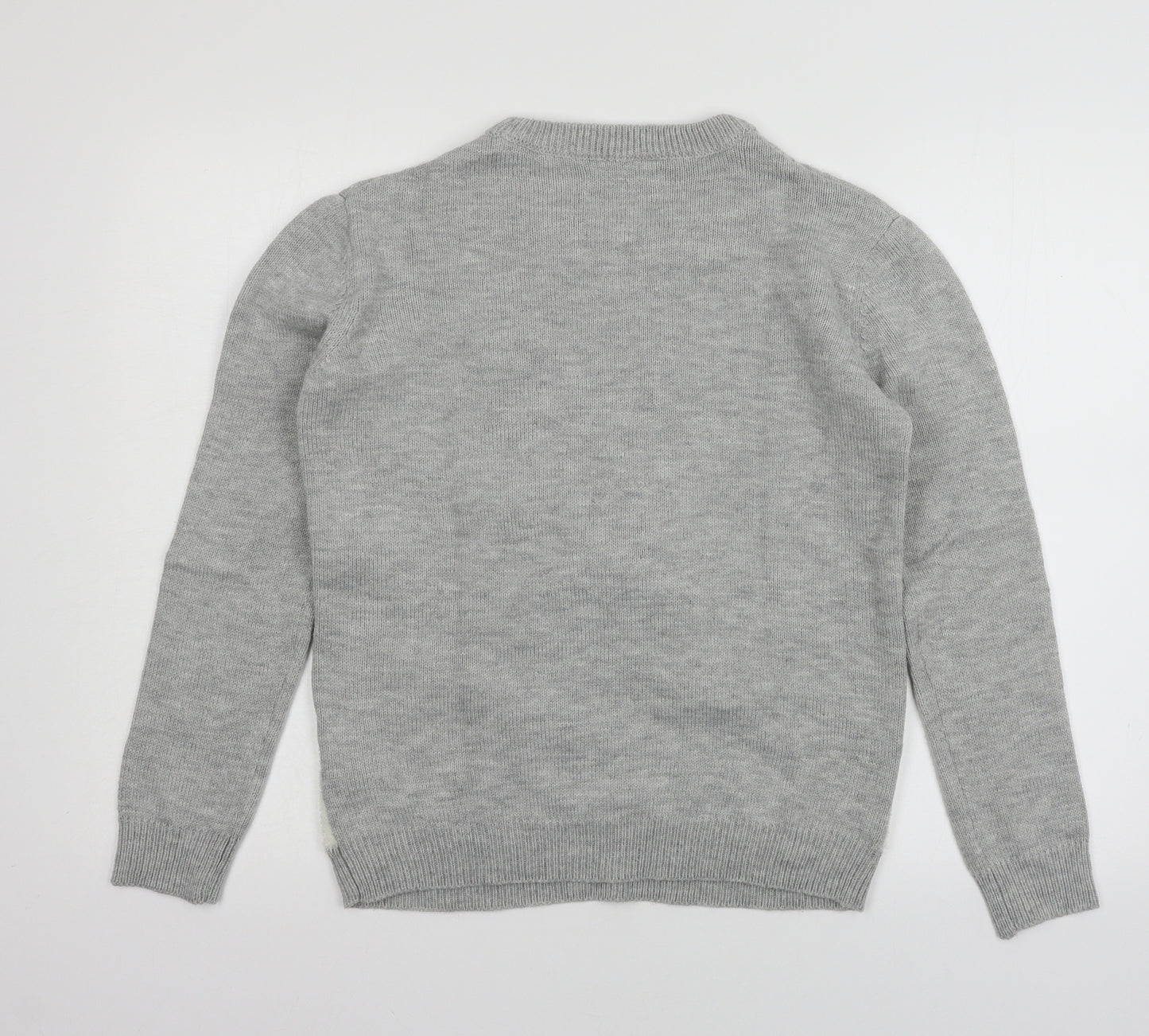 Atmosphere Mens Grey  Knit Pullover Jumper Size XS  - Snowman