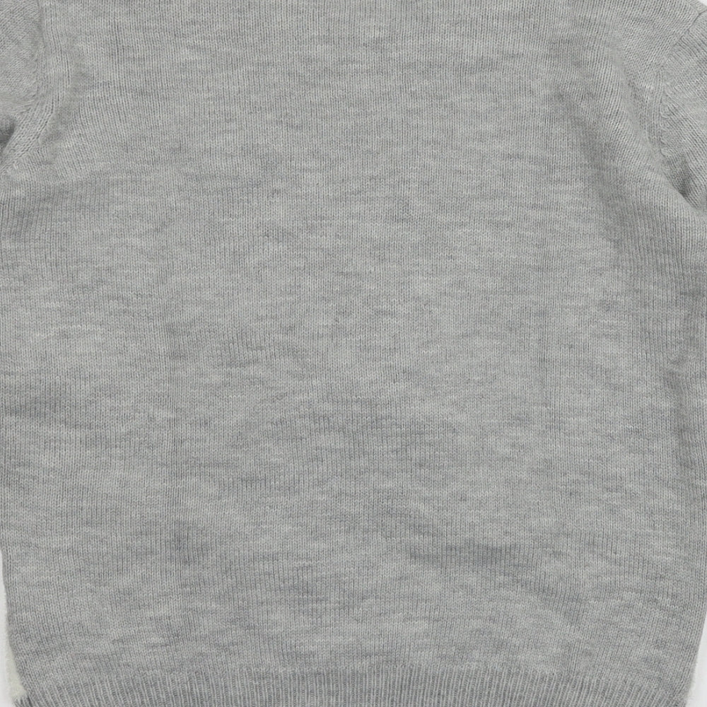 Atmosphere Mens Grey  Knit Pullover Jumper Size XS  - Snowman