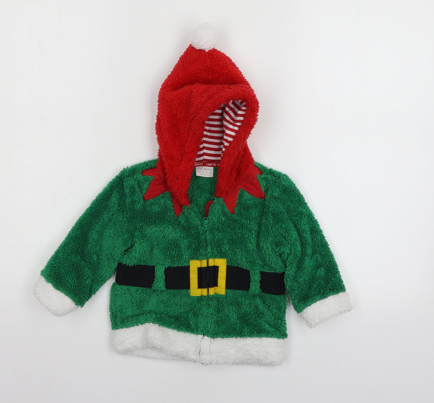 F&F Boys Green Geometric Microfibre Cami Robe Size 6-9 Months  - Elf