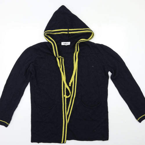 Isabella D Womens Blue   Cardigan Hoodie Size M