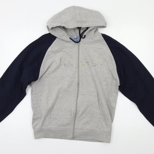 bay beauty Womens Grey   Full Zip Hoodie Size L