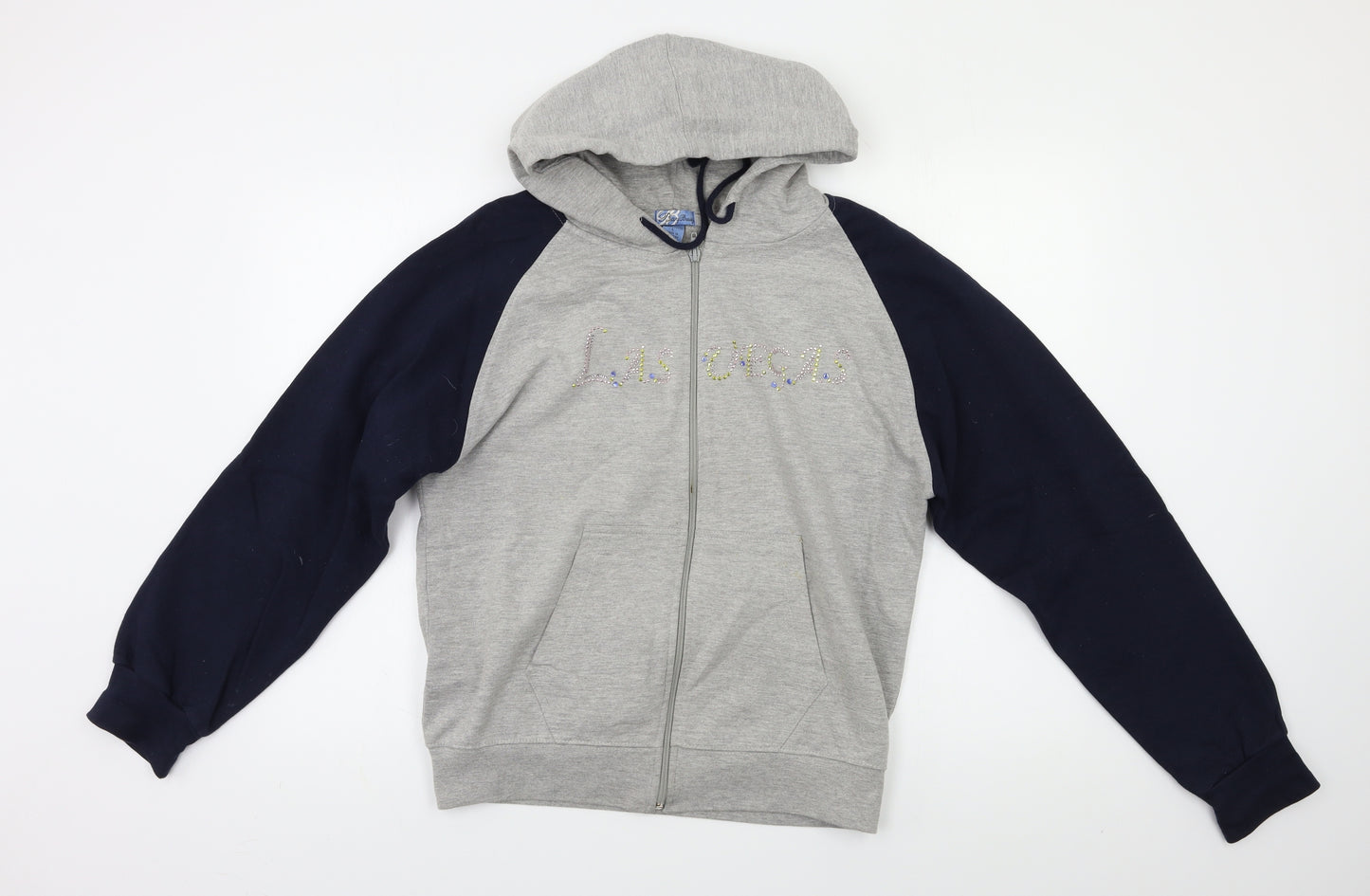 bay beauty Womens Grey   Full Zip Hoodie Size L