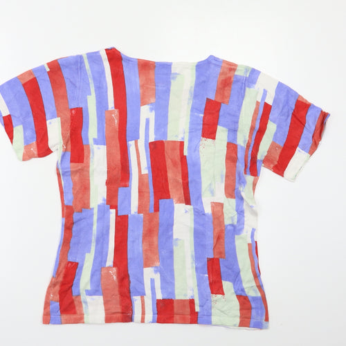Kaleidoscope Womens Multicoloured Striped  Basic T-Shirt Size 14