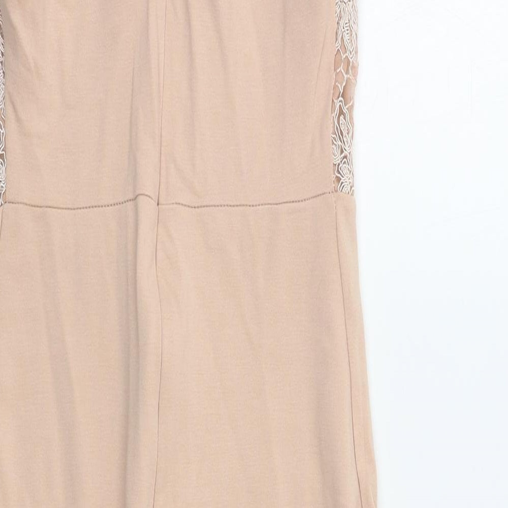 River Island Womens Pink Floral  Bodycon  Size 8
