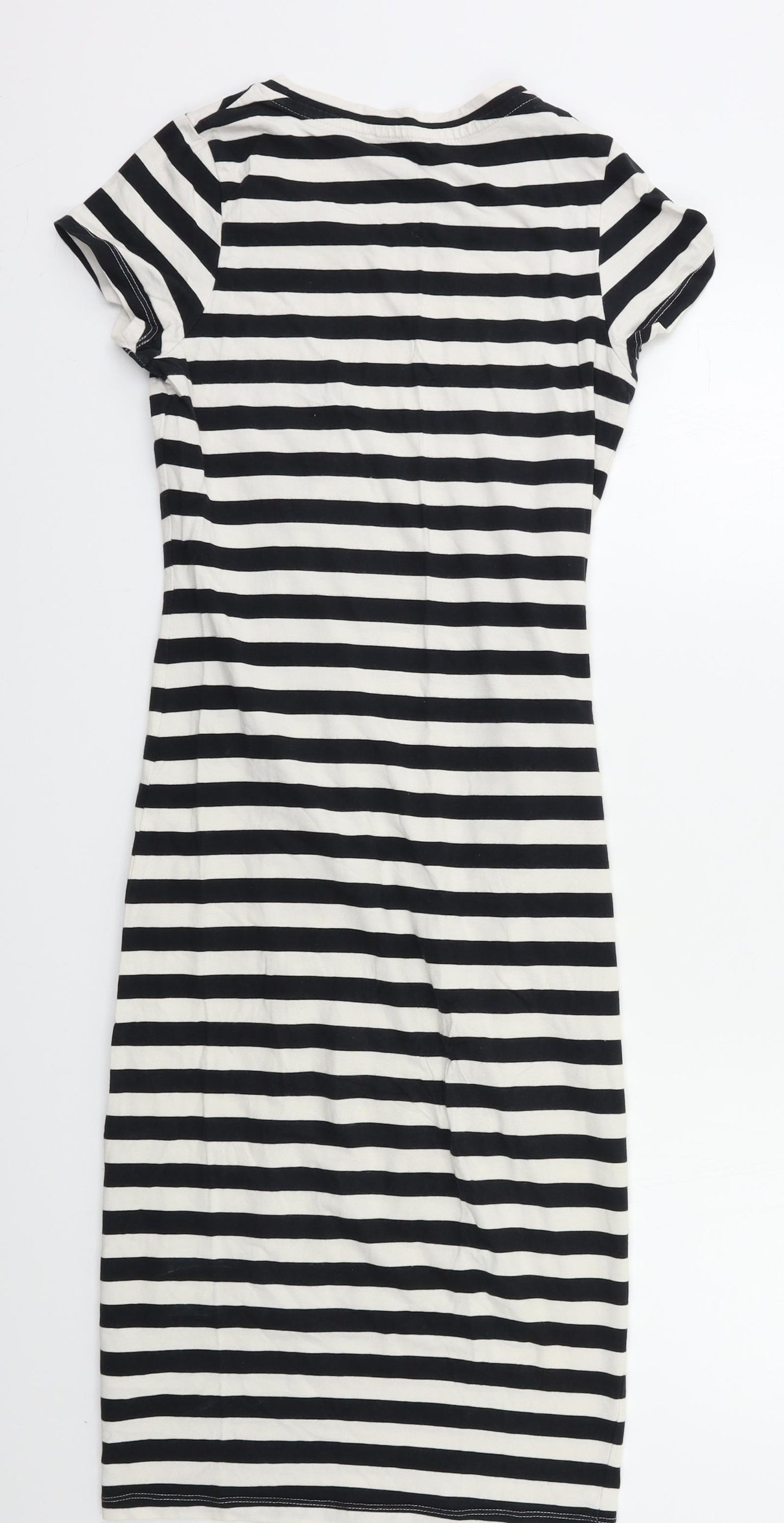 Atmosphere Womens Black Striped  T-Shirt Dress  Size 6