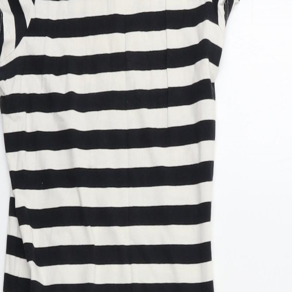 Atmosphere Womens Black Striped  T-Shirt Dress  Size 6