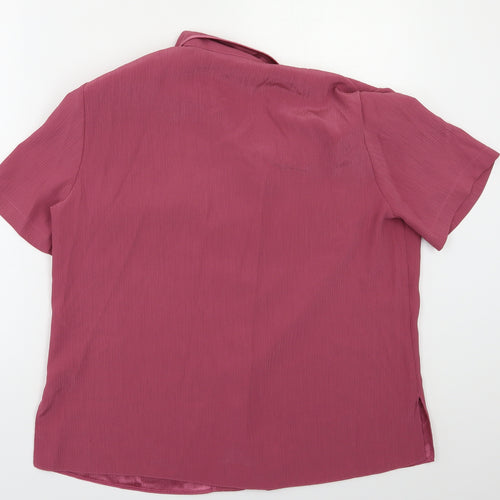 Berketex Womens Purple   Basic Button-Up Size 14