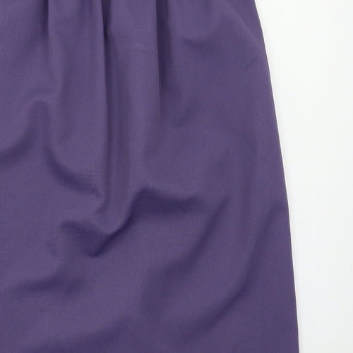 Amau Womens Purple   A-Line Skirt Size 14