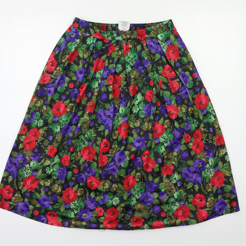 Amari Womens Multicoloured Floral  A-Line Skirt Size 14