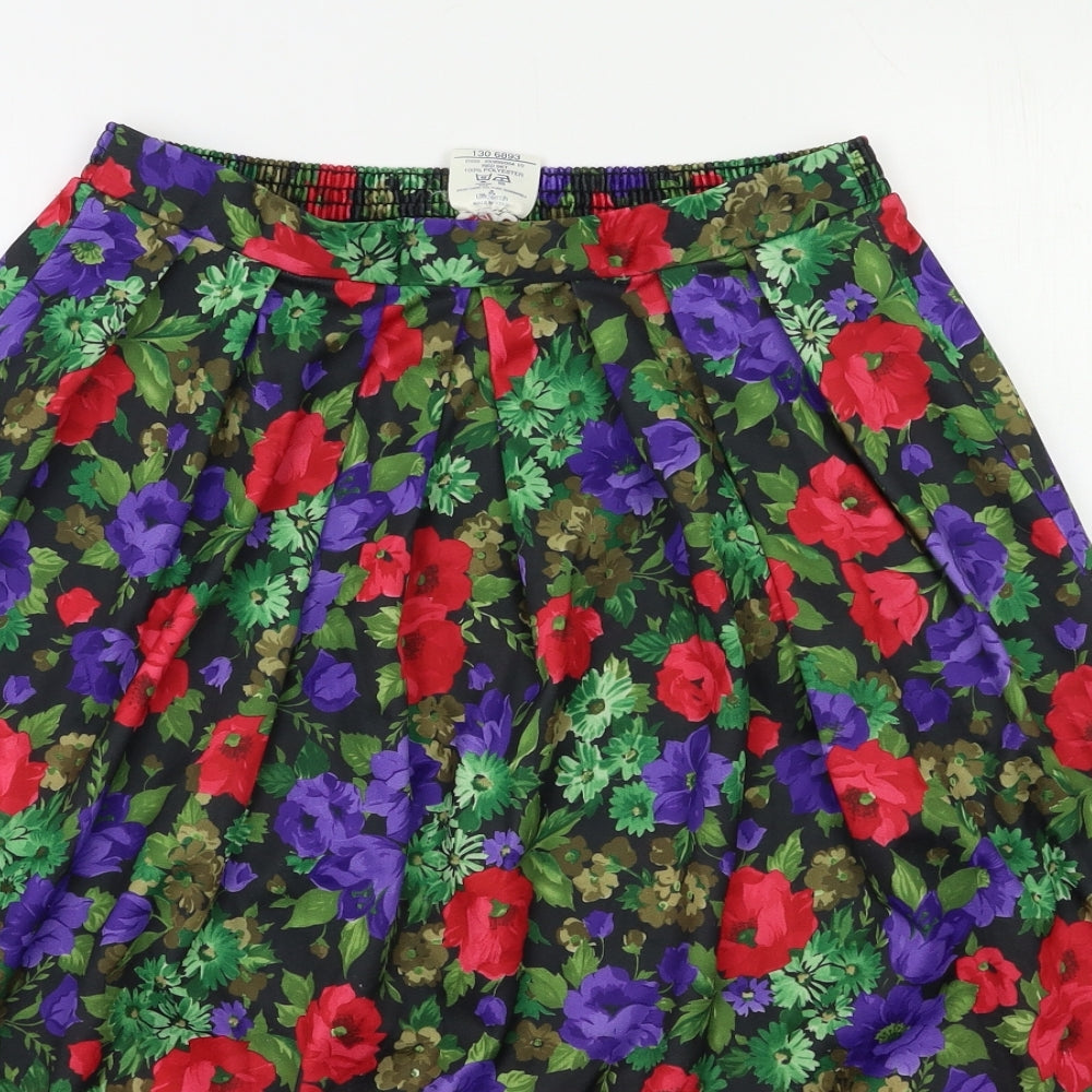 Amari Womens Multicoloured Floral  A-Line Skirt Size 14