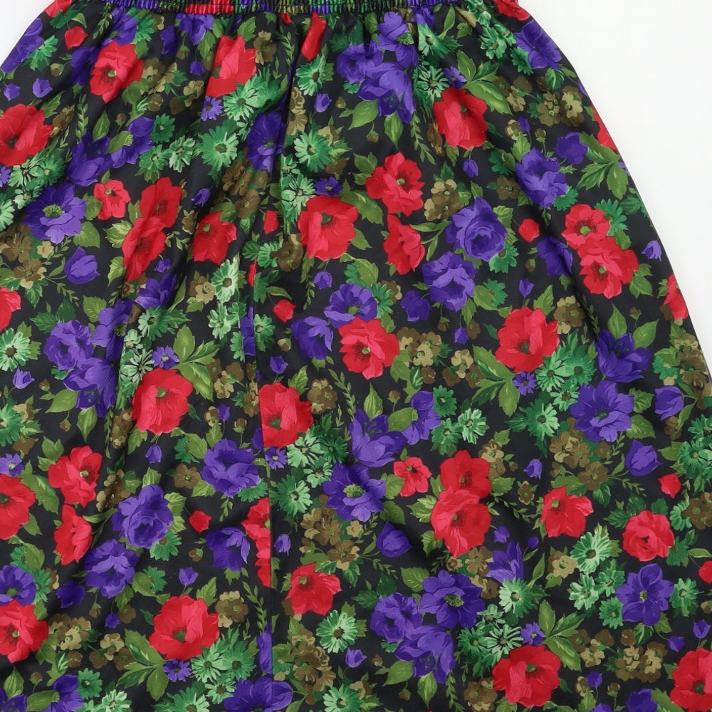 Amari Womens Multicoloured Floral  A-Line Skirt Size 14