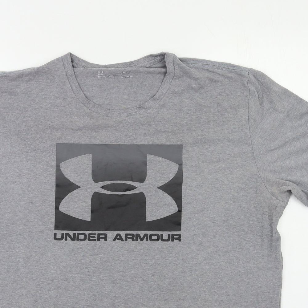 Under armour Mens Grey    T-Shirt Size L