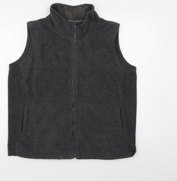 BM Womens Grey   Vest Sweatshirt Size M