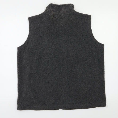 BM Womens Grey   Vest Sweatshirt Size M
