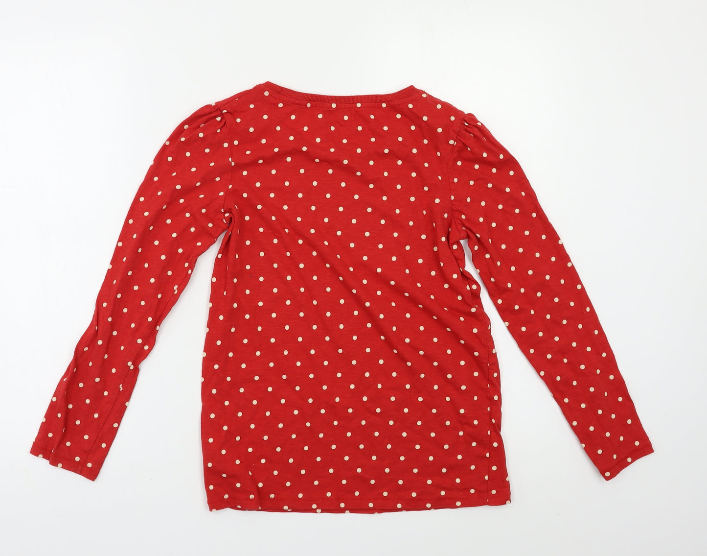 NEXT Girls Red Polka Dot  Basic T-Shirt Size 12 Years  - Ladybird