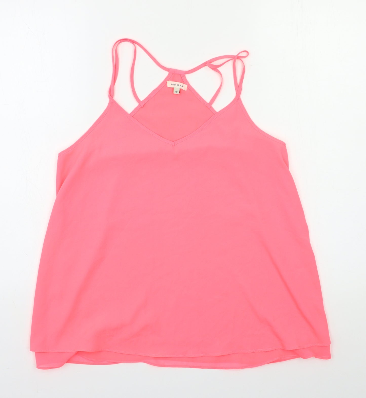 River Island Womens Pink   Basic Tank Size 10