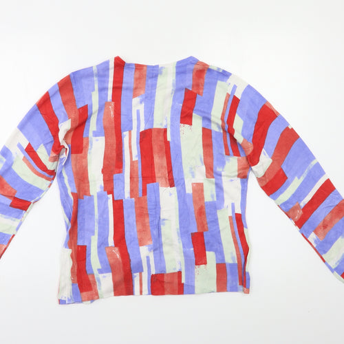 Kaleidoscope Womens Multicoloured Striped  Cardigan Jumper Size 14