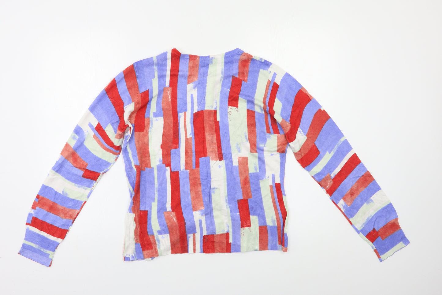 Kaleidoscope Womens Multicoloured Striped  Cardigan Jumper Size 14