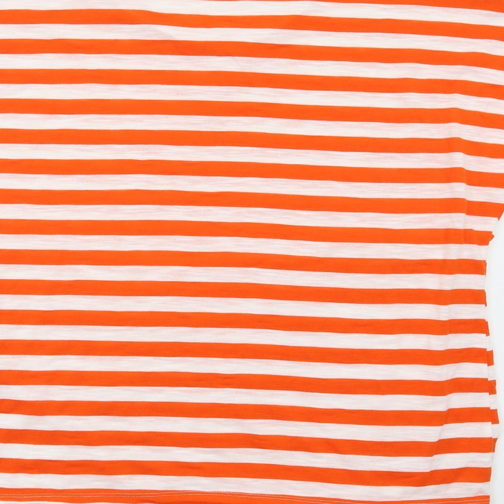 Papaya Womens Red Striped   Polo Size 18