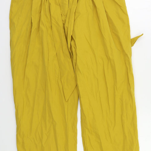 SheIn Womens Yellow   Trousers  Size L L27 in