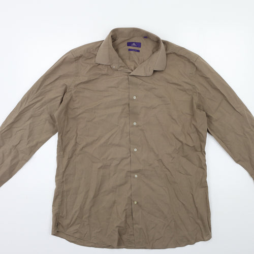 NEXT Mens Beige    Dress Shirt Size 17
