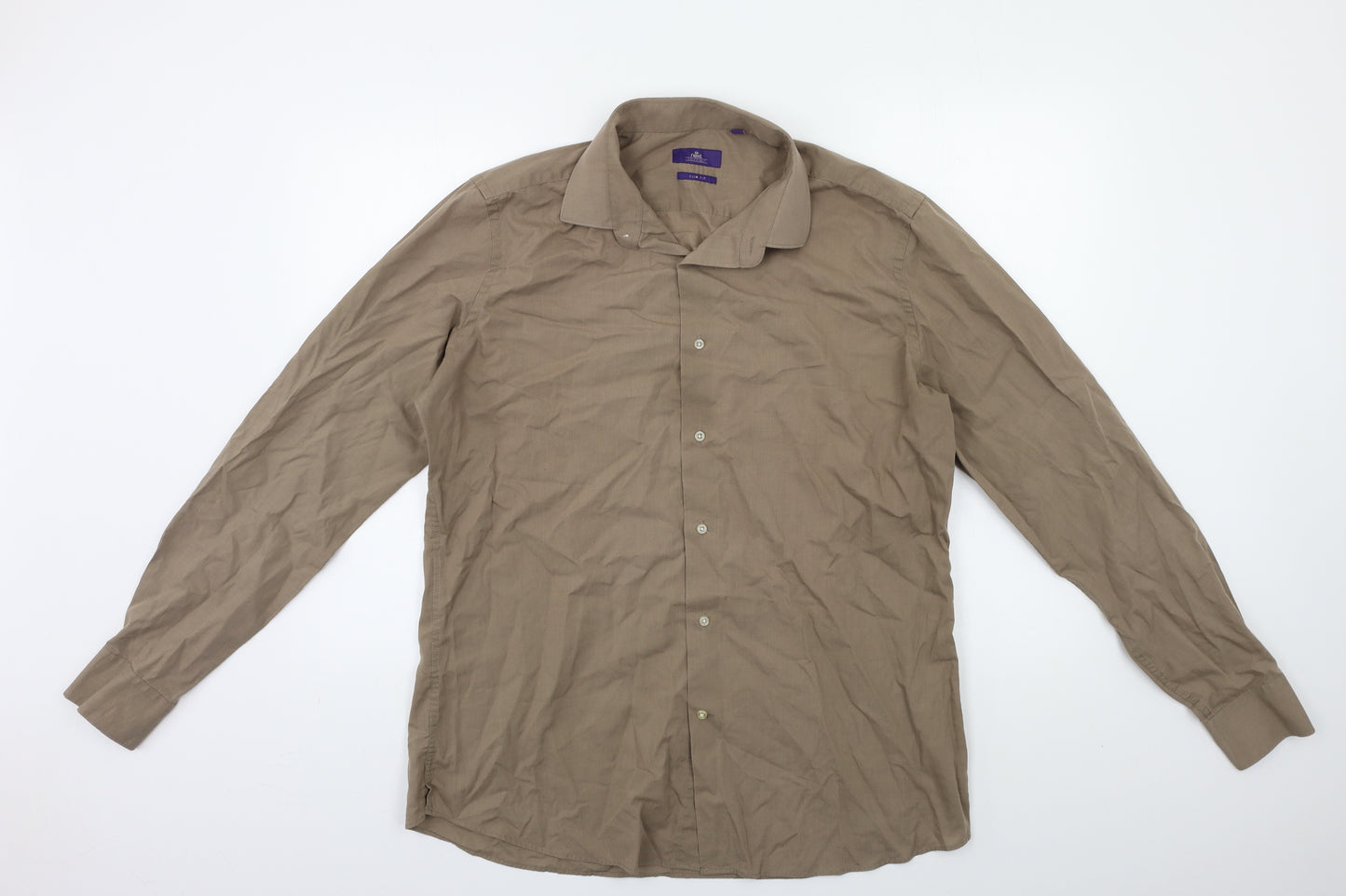 NEXT Mens Beige    Dress Shirt Size 17