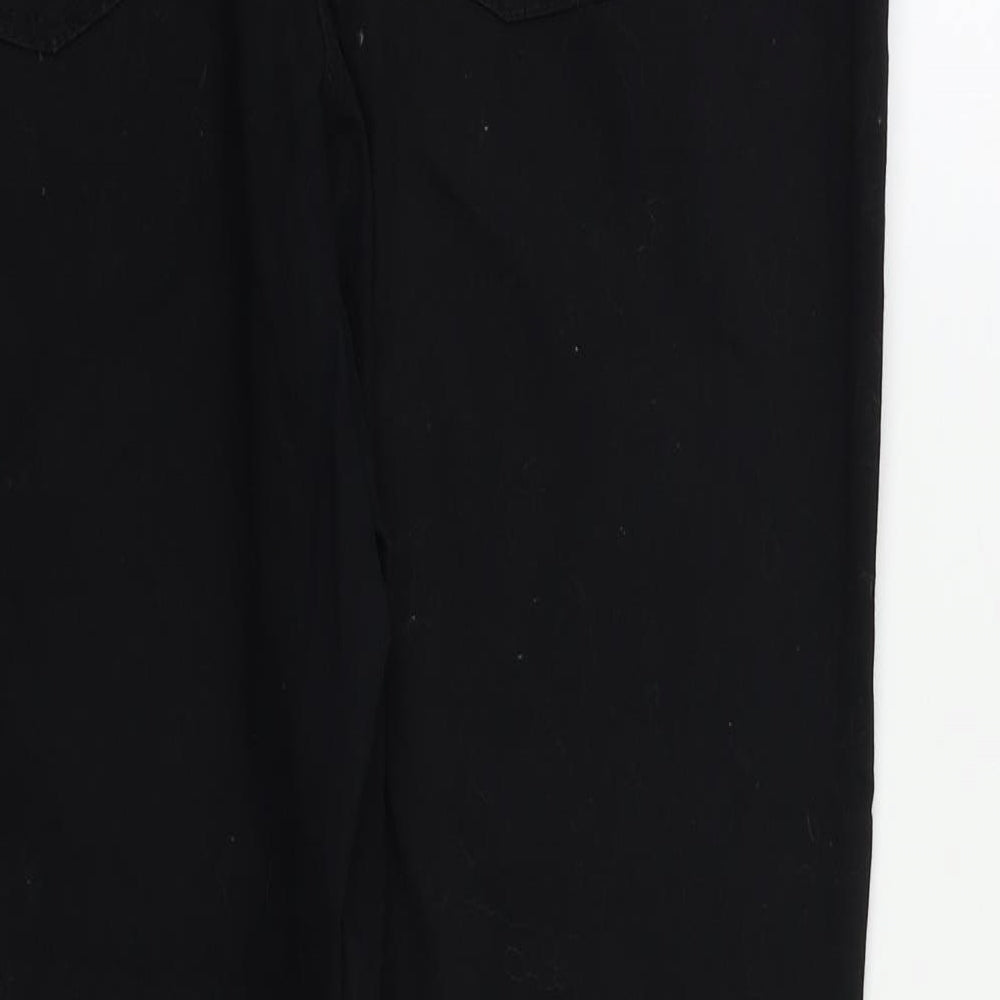 H&M Womens Black   Trousers  Size 14 L26 in