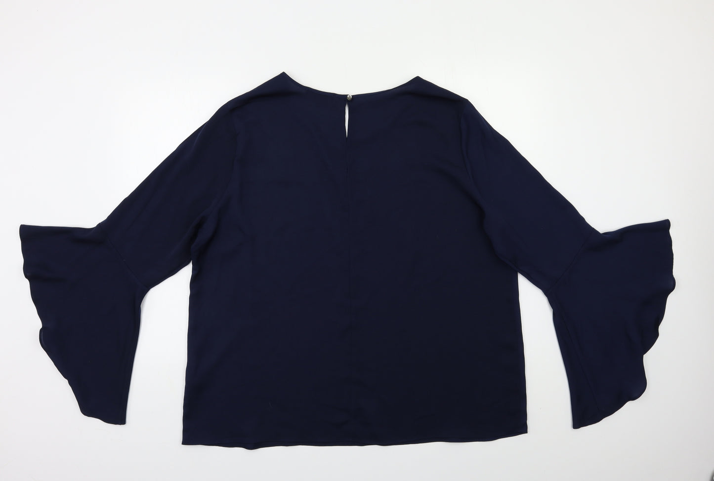 Soon Womens Blue   Basic Blouse Size 20