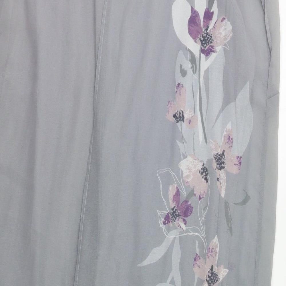 John Rocha Womens Grey Floral  Sheath  Size 20