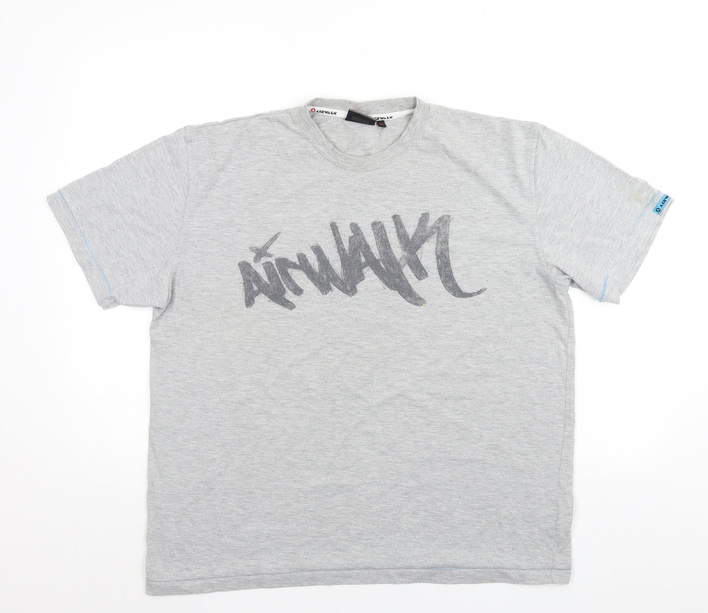 Air Walk Mens Grey    T-Shirt Size XL