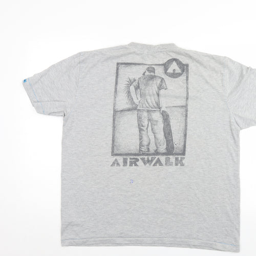 Air Walk Mens Grey    T-Shirt Size XL
