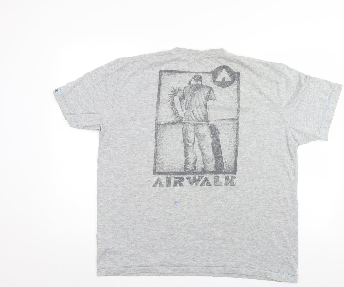Air Walk Mens Grey    T-Shirt Size XL