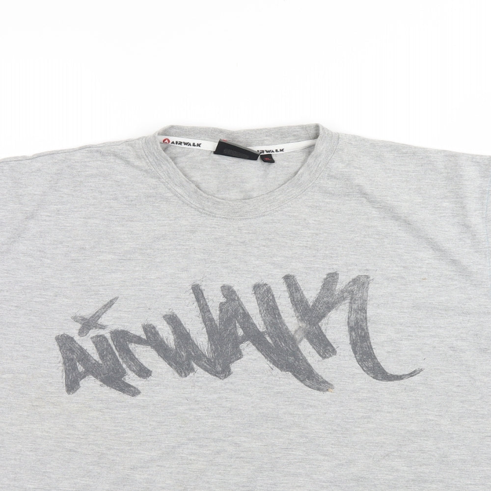 Air Walk Mens Grey    T-Shirt Size XL