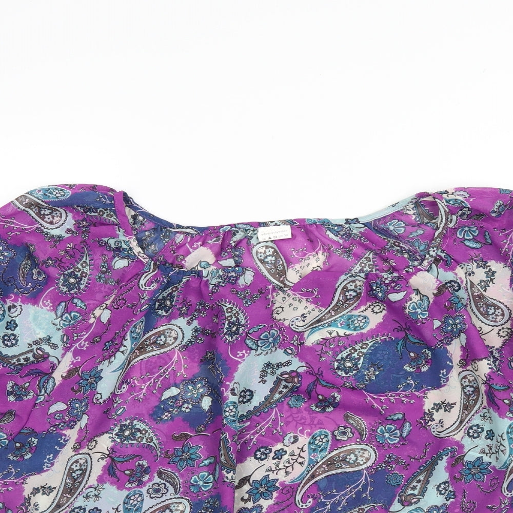Gabrielle Vicenza Womens Multicoloured Paisley  Basic Blouse Size 16