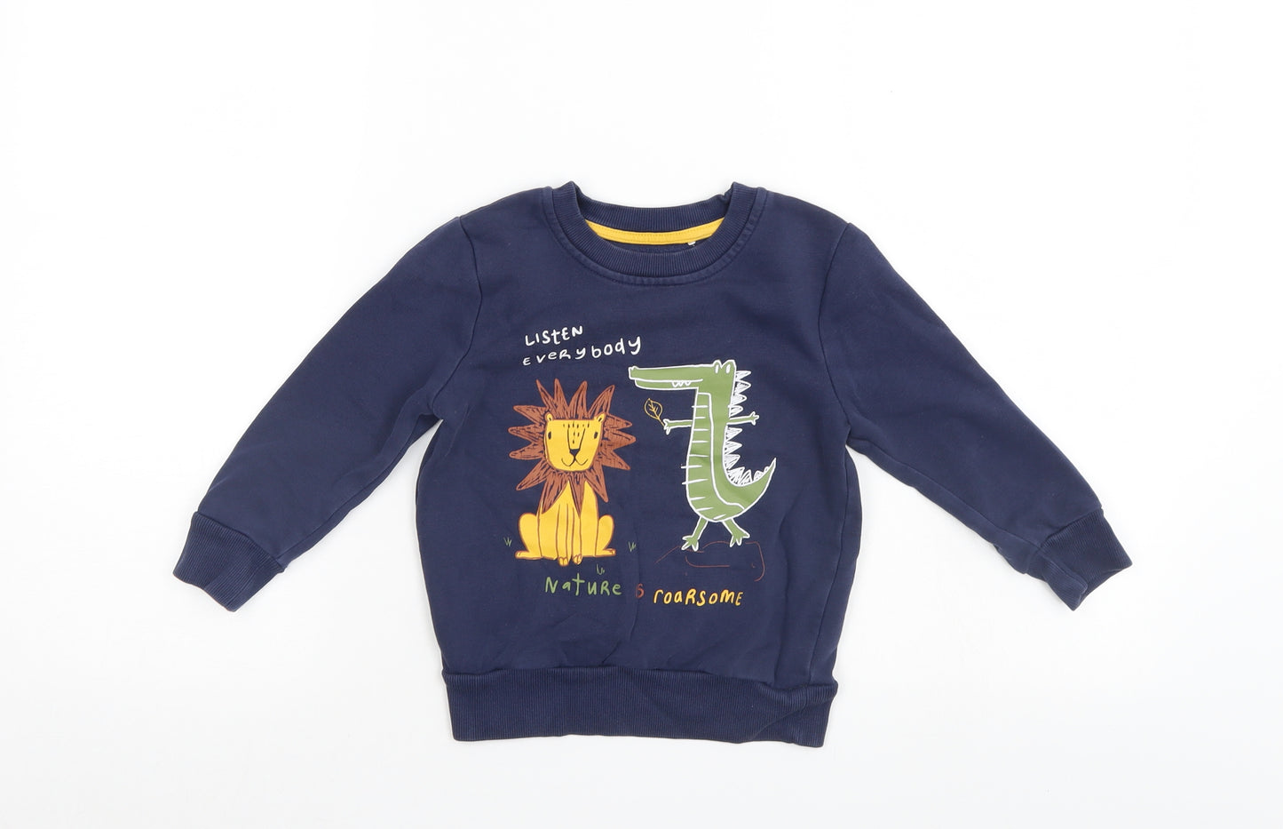 George Boys Blue   Pullover Sweatshirt Size 2-3 Years