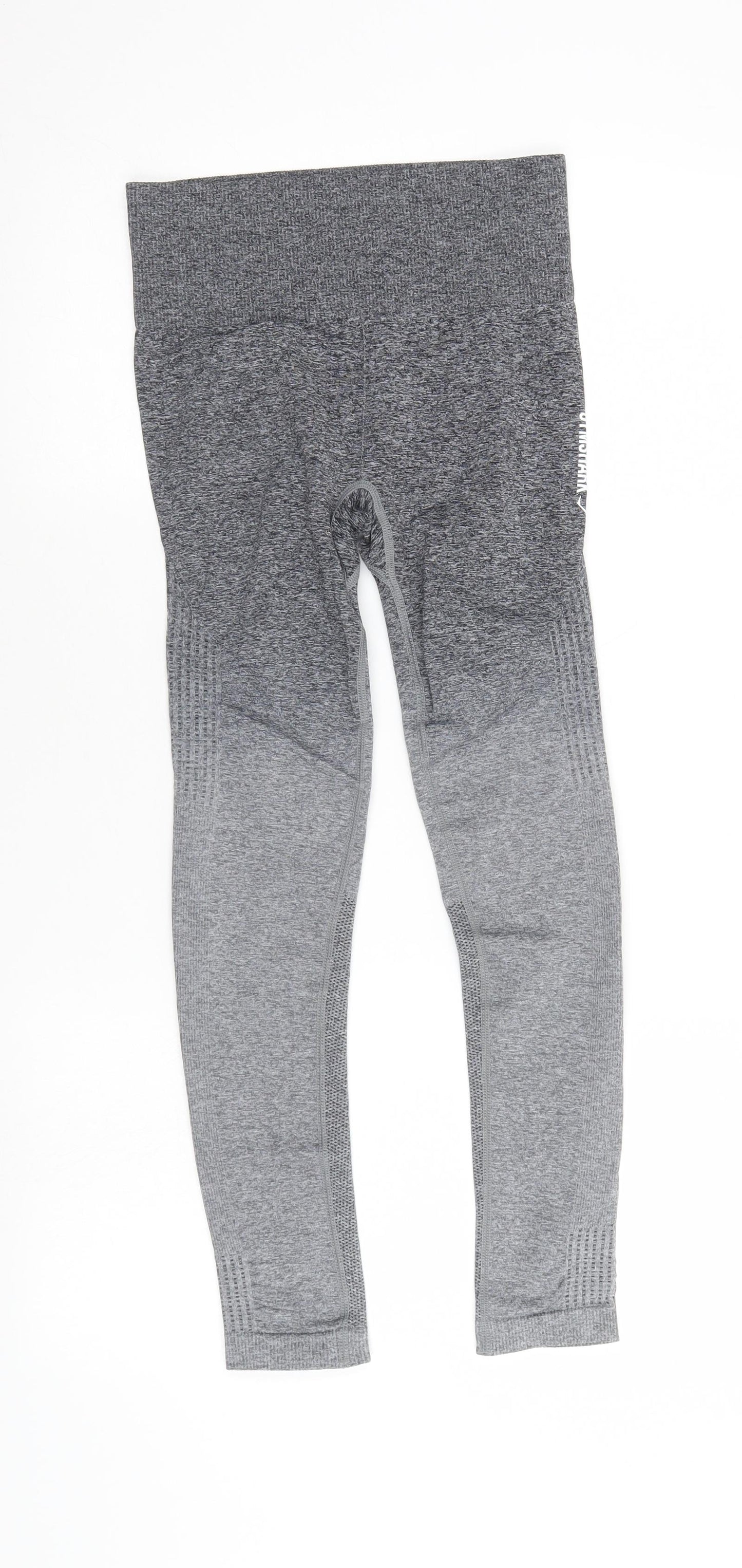 Gym Shark Womens Grey   Compression Leggings Size S L24 in