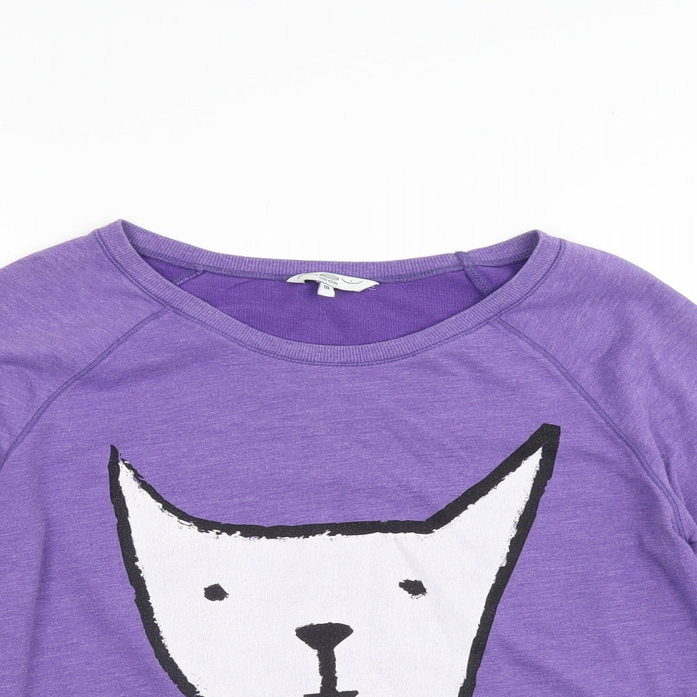 New Look Womens Purple   Pullover Sweatshirt Size 10