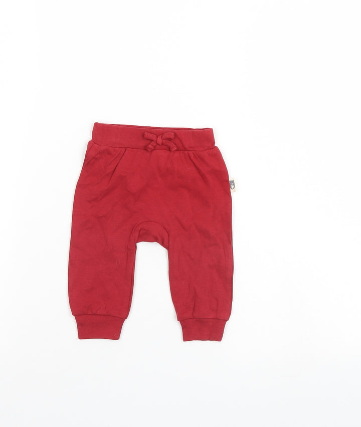 Rabbit & Bear Baby Red   Sweatpants Trousers Size 0-3 Months