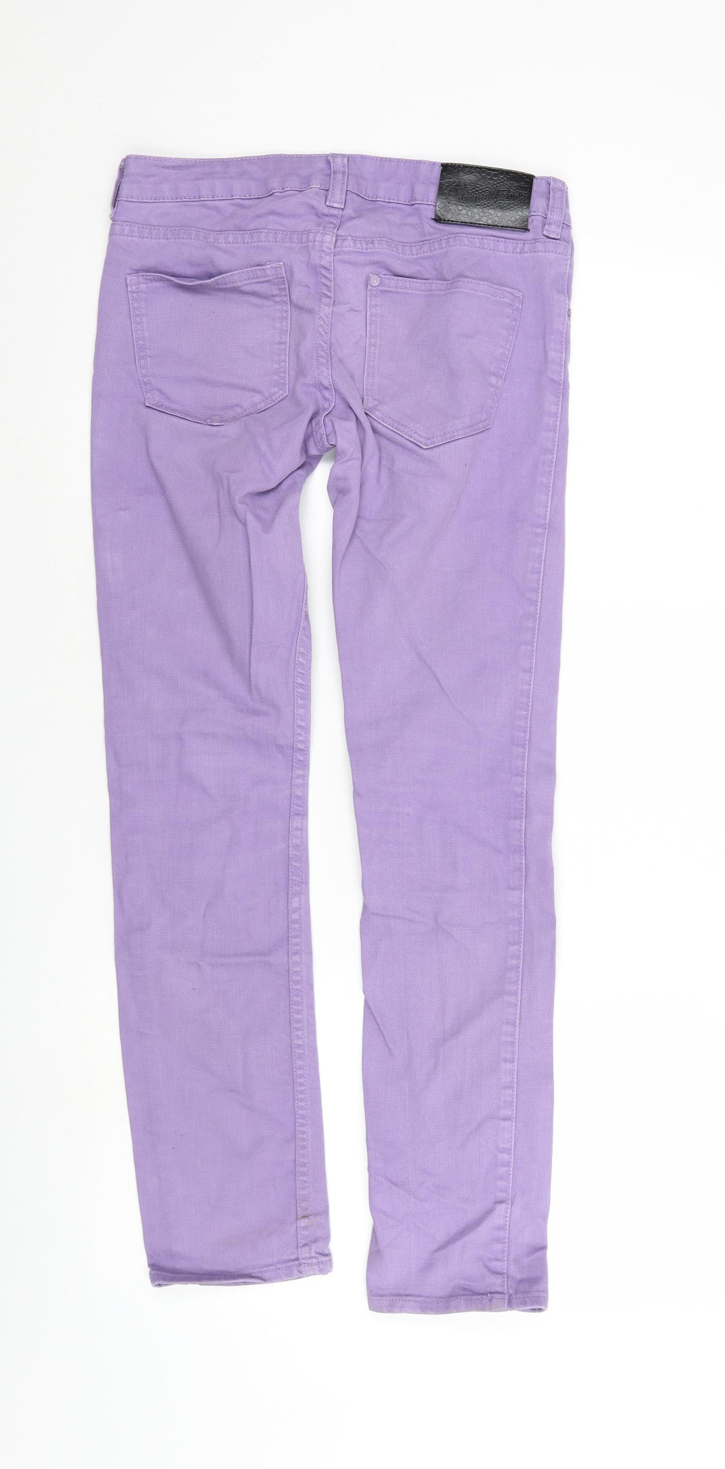 H&M Girls Purple  Denim Straight Jeans Size 13-14 Years