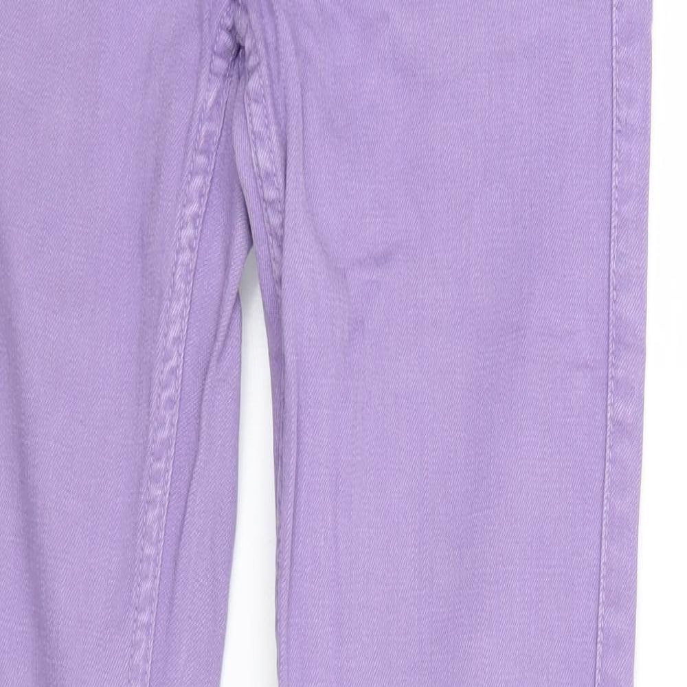 H&M Girls Purple  Denim Straight Jeans Size 13-14 Years