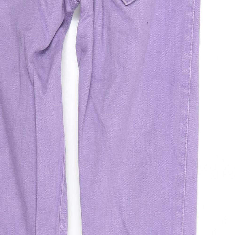 H&M Girls Purple  Denim Straight Jeans Size 13-14 Years