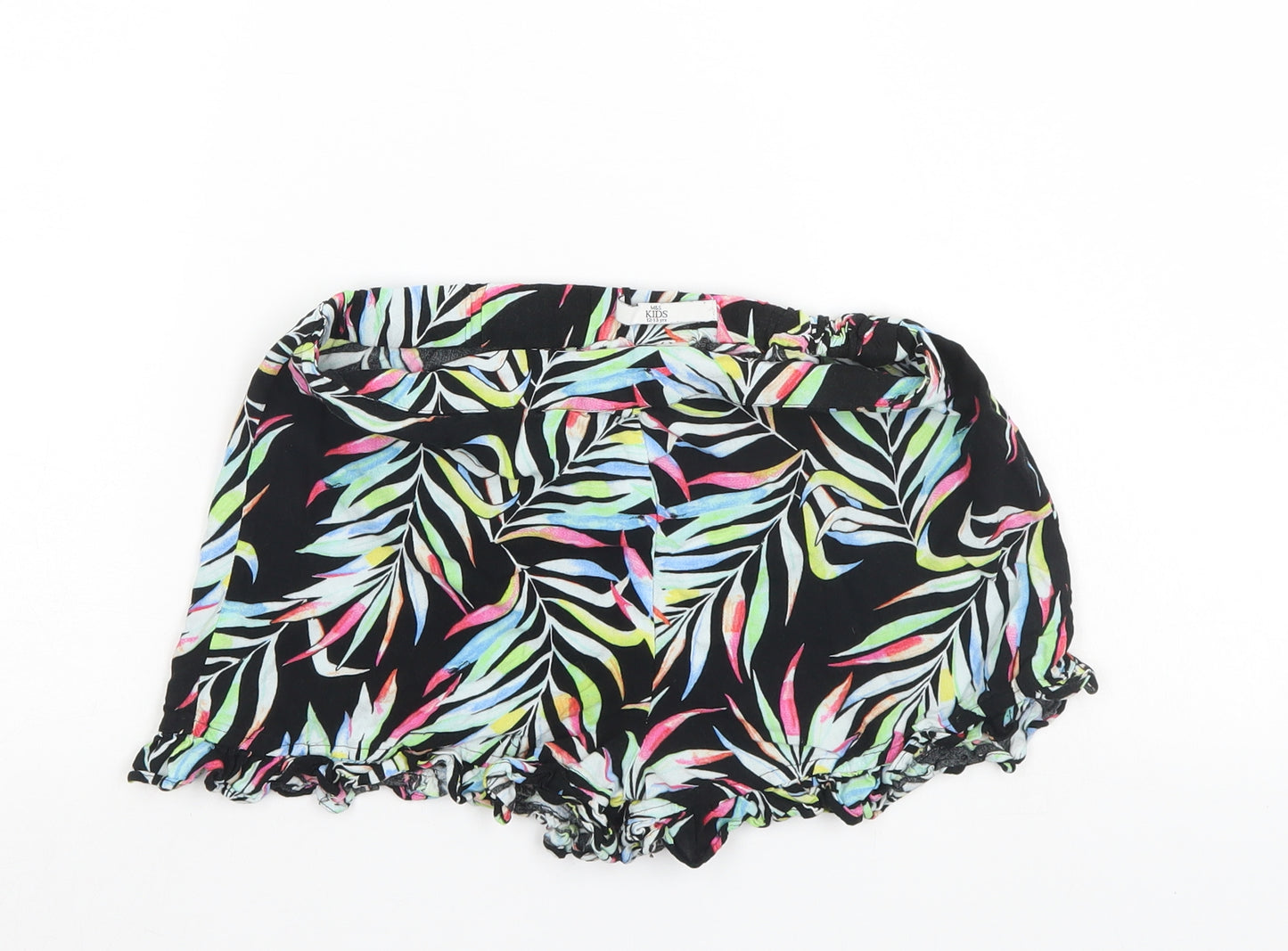 M&S Girls Multicoloured Floral  Culotte Shorts Size 12-13 Years