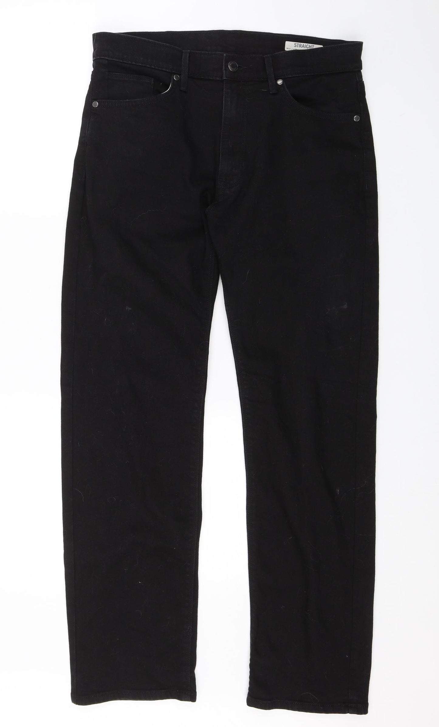 Preworn Mens Black   Straight Jeans Size 32 in L28 in
