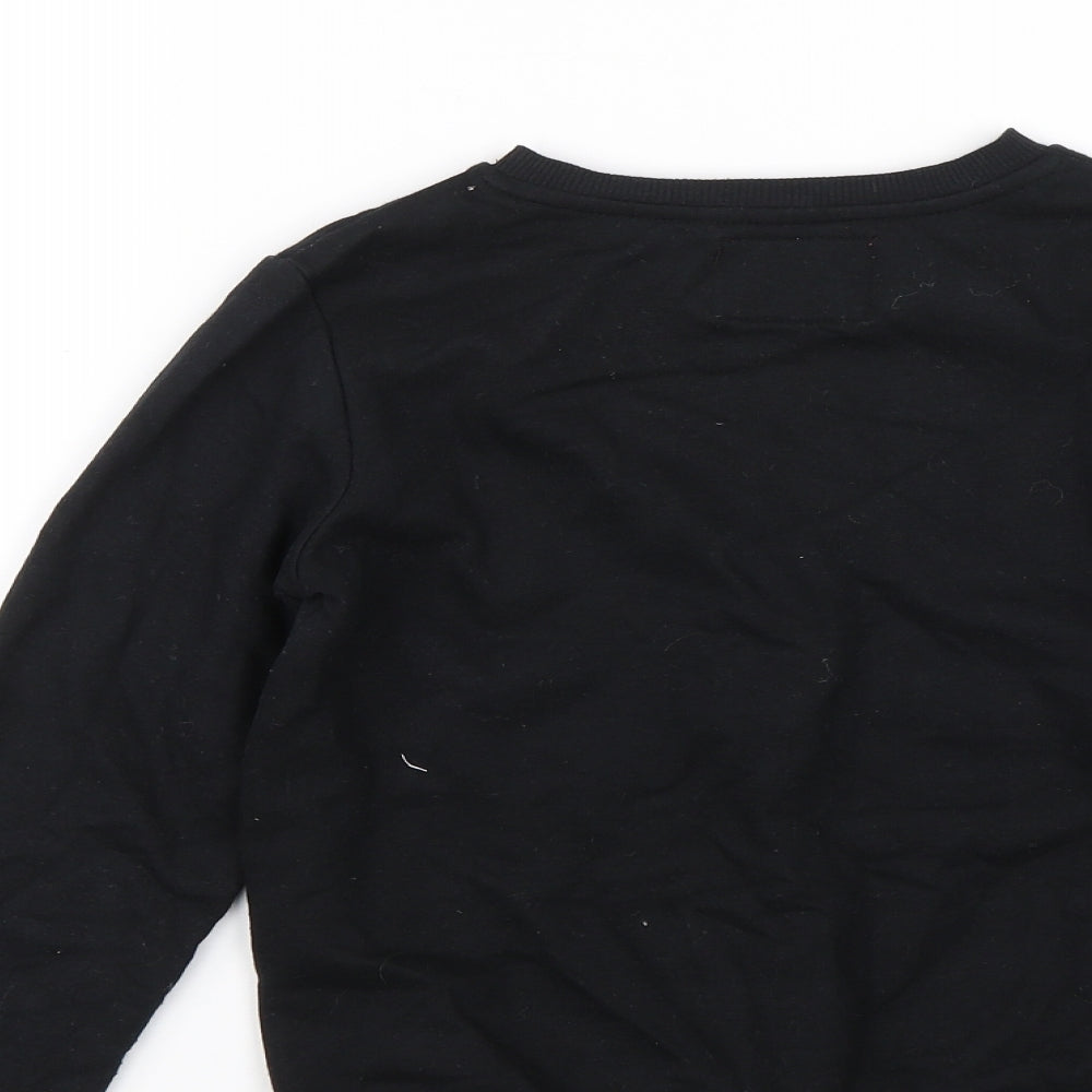 Primark Girls Black   Pullover Jumper Size 8-9 Years  - Christmas jumper