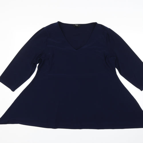 Joanna Hope Womens Blue   Basic Blouse Size 18