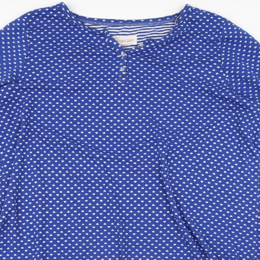 TU Womens Blue Polka Dot  Top Dress Size 22